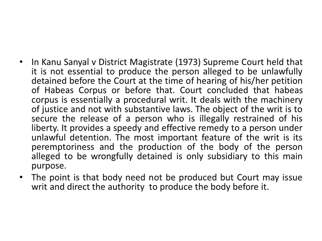 in kanu sanyal v district magistrate 1973 supreme