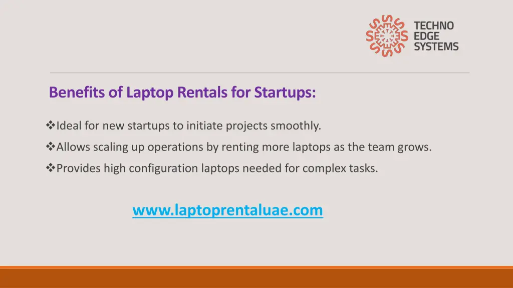 benefits of laptop rentals for startups