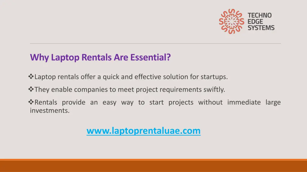 why laptop rentals are essential