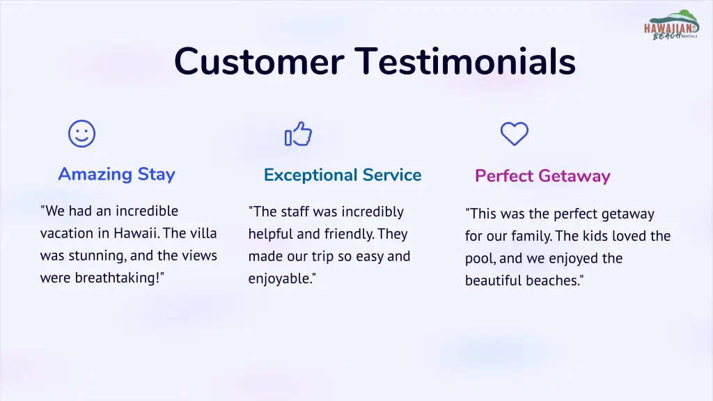 customer testimonials