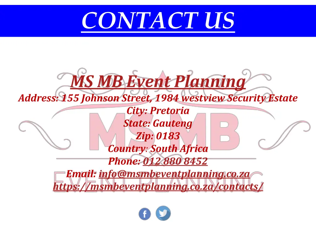 contact us