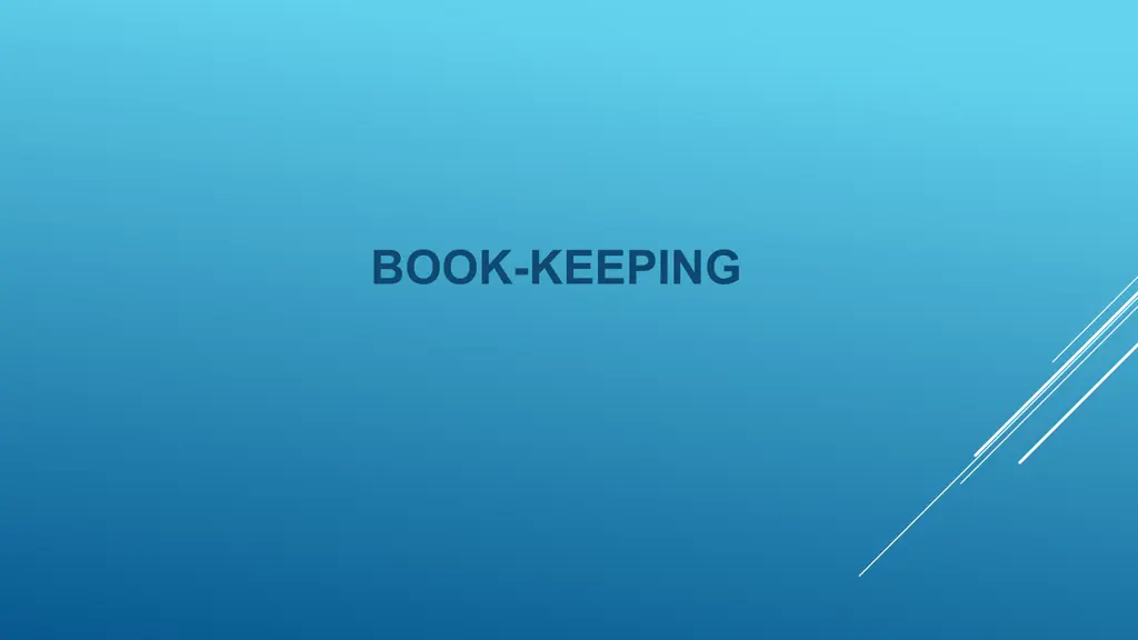 book keeping