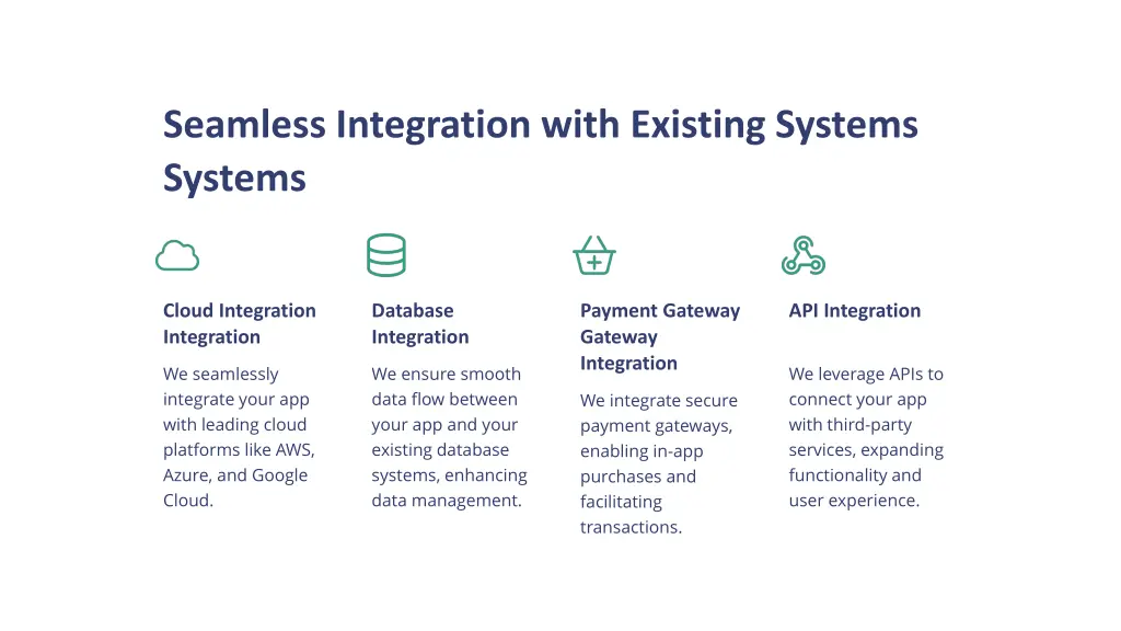 seamless integration with existing systems systems