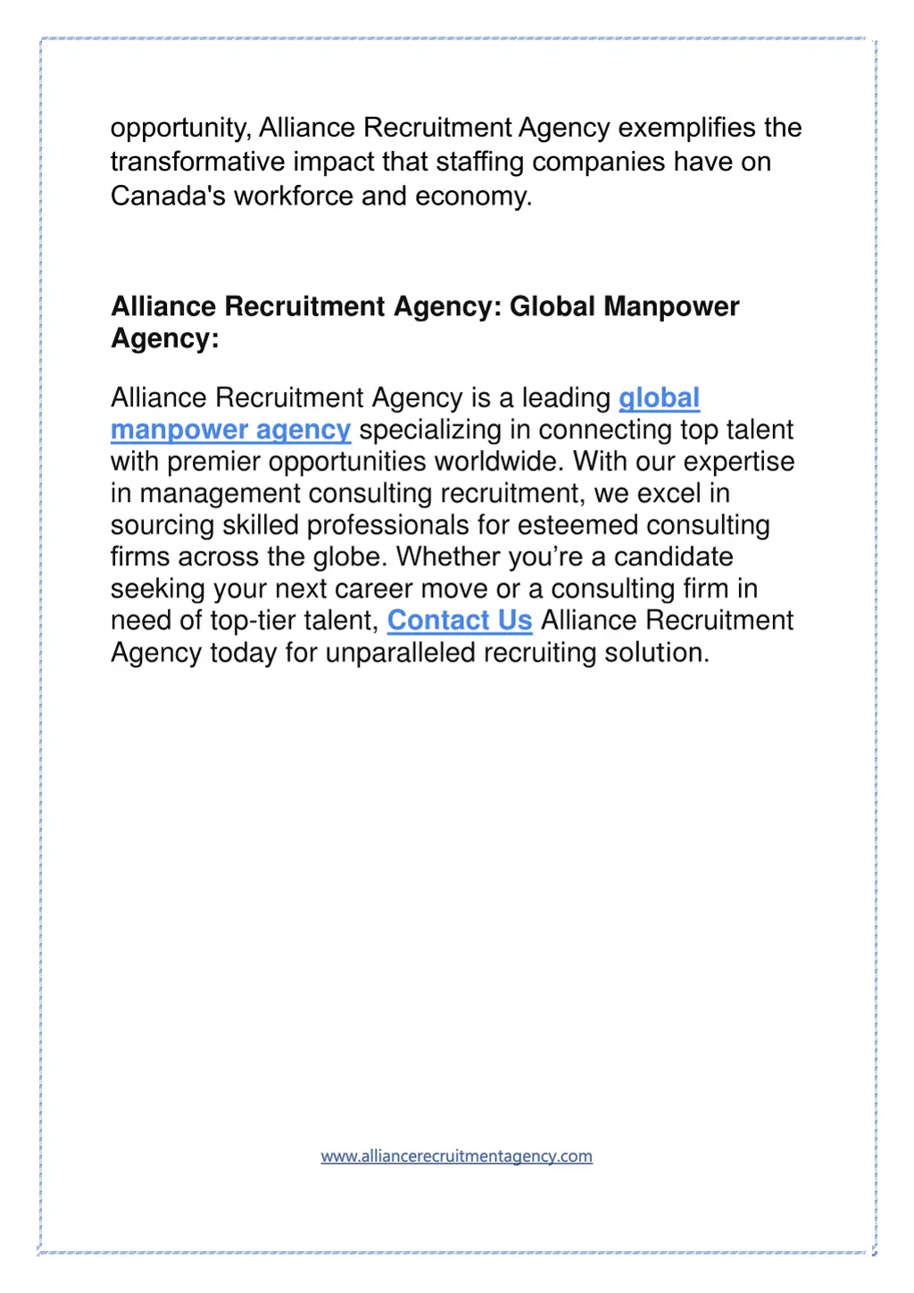 opportunity alliance recruitment agency