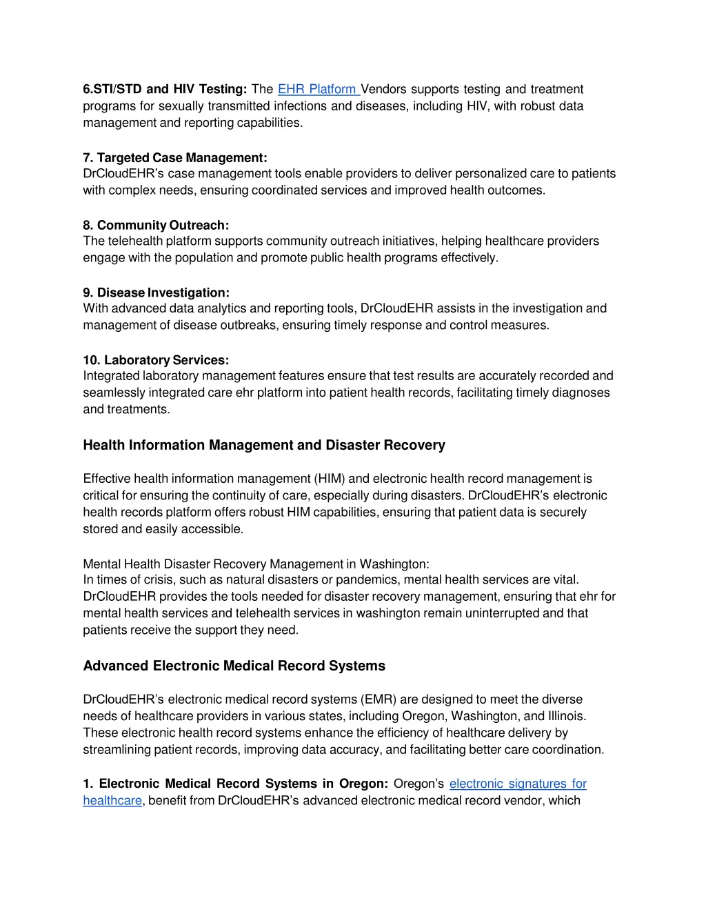 6 sti std and hiv testing the ehr platform