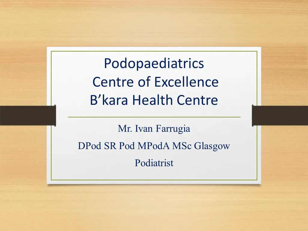 podopaediatrics centre of excellence b kara
