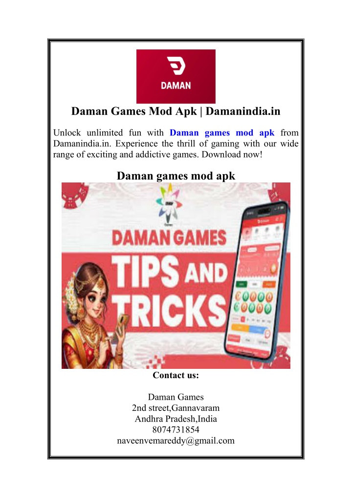 daman games mod apk damanindia in