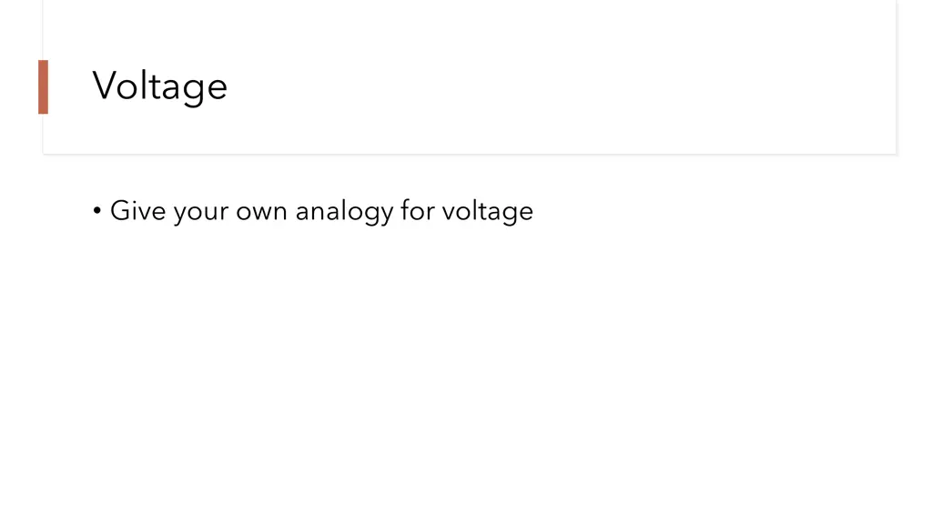 voltage