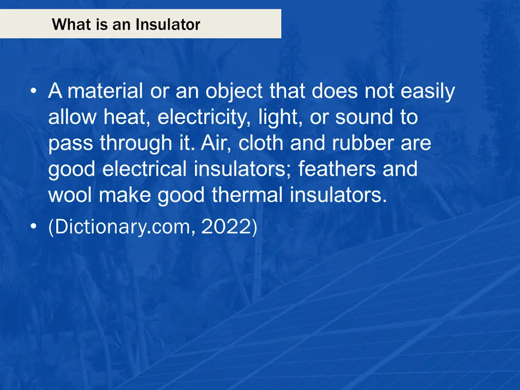what is an insulator