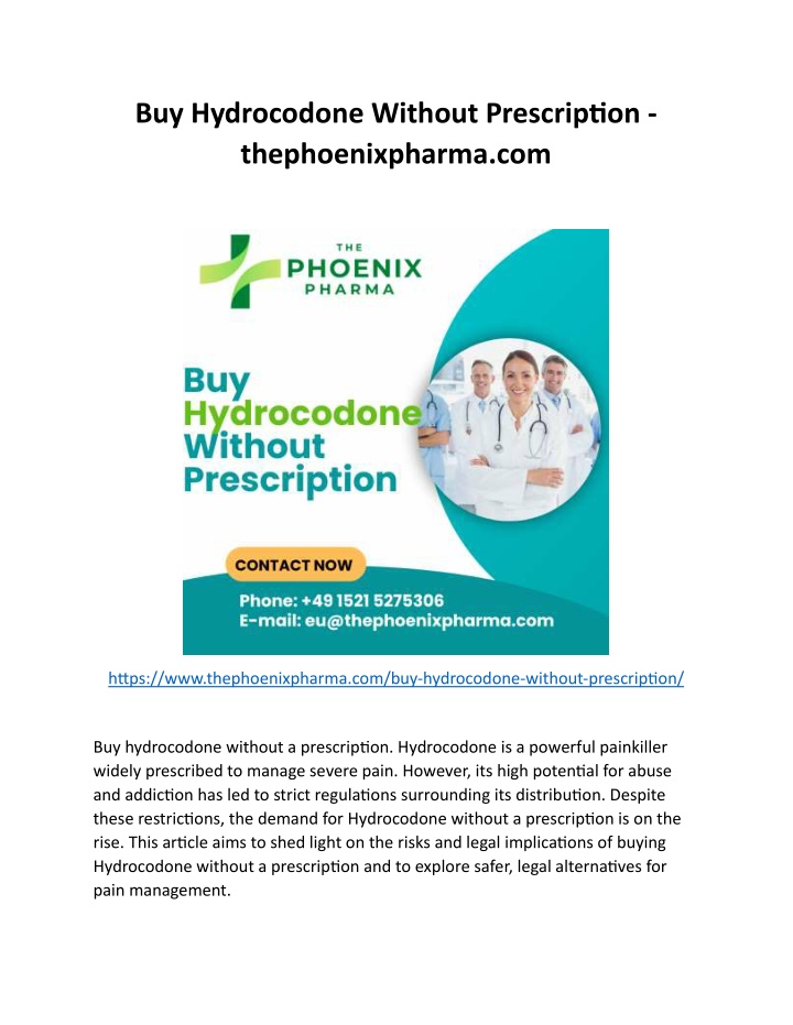 buy hydrocodone without prescription