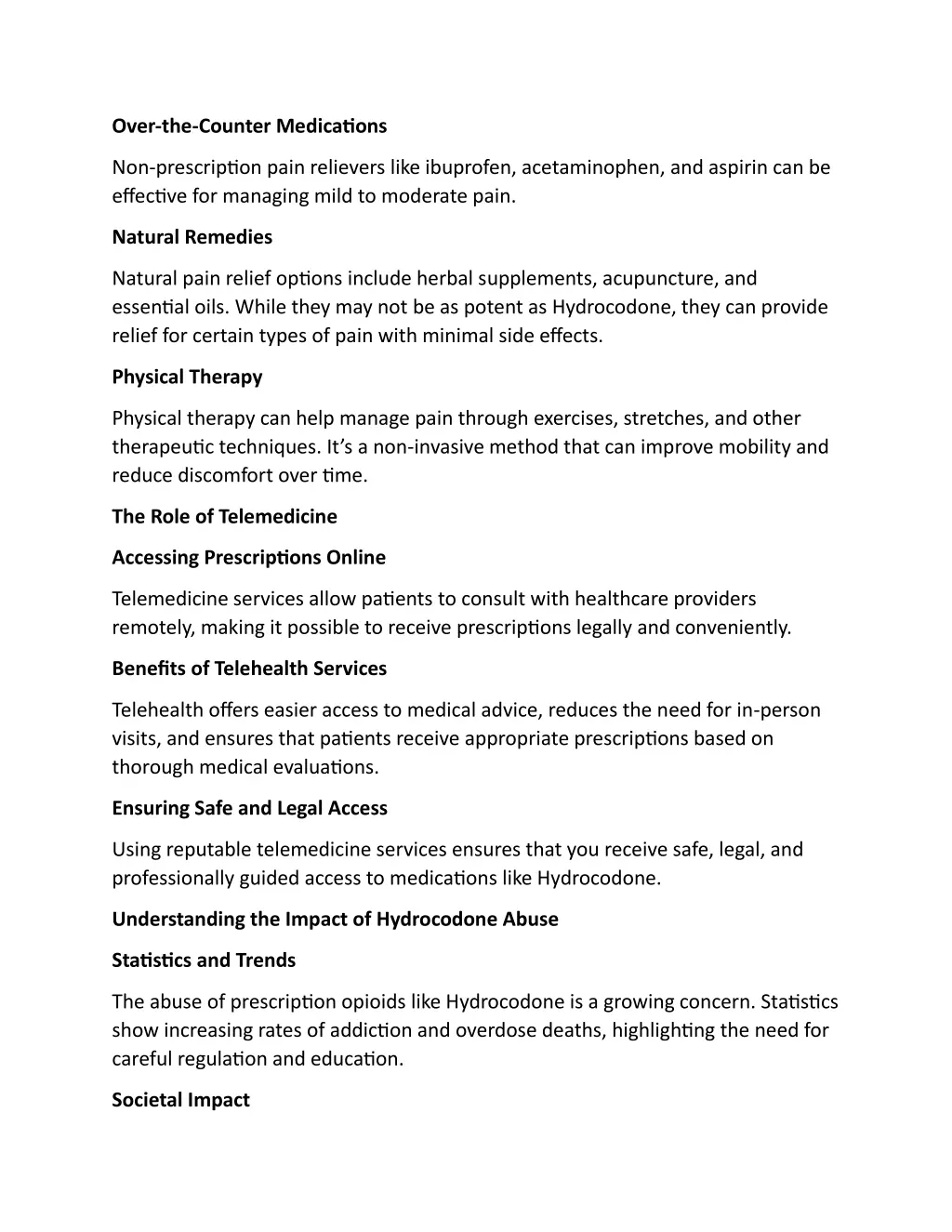 over the counter medications