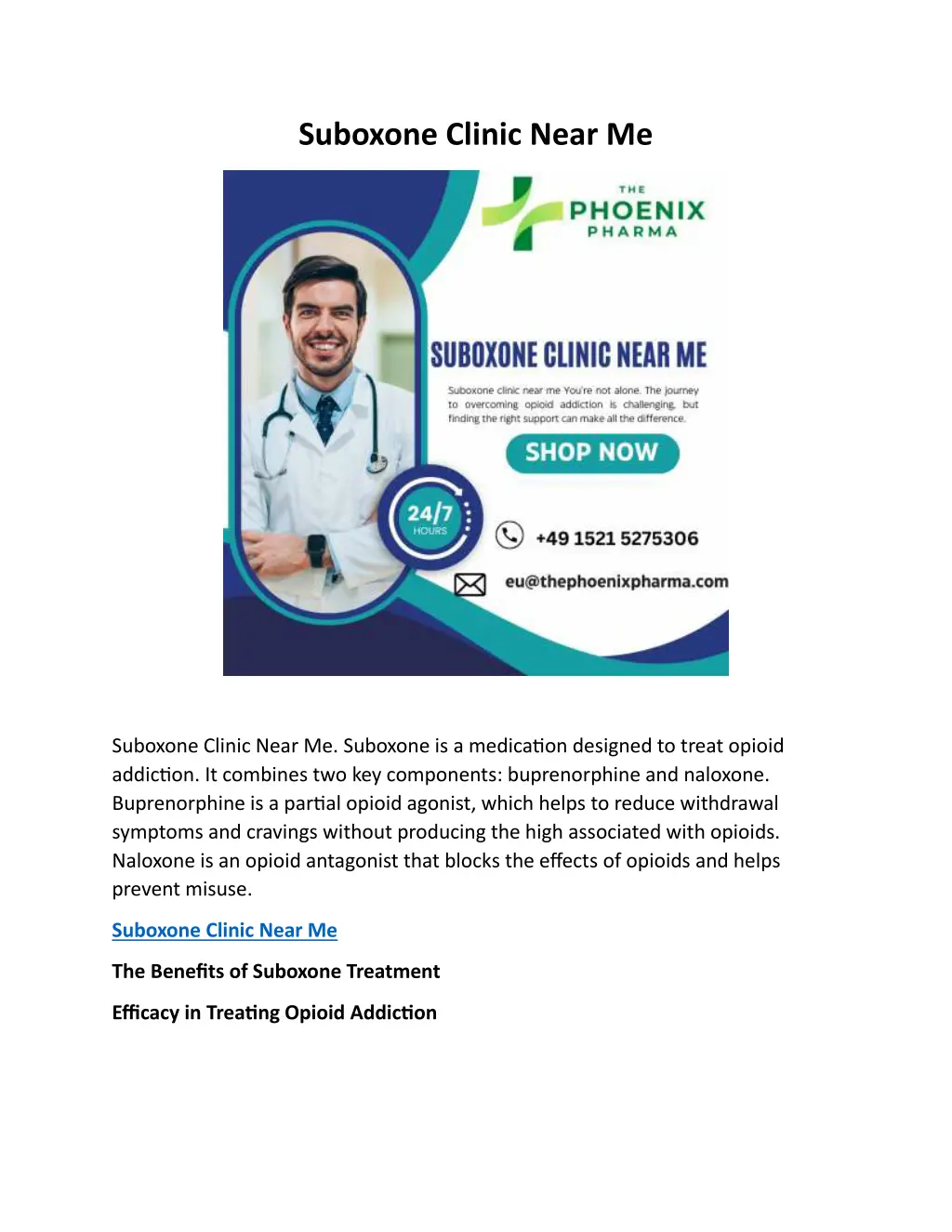 suboxone clinic near me