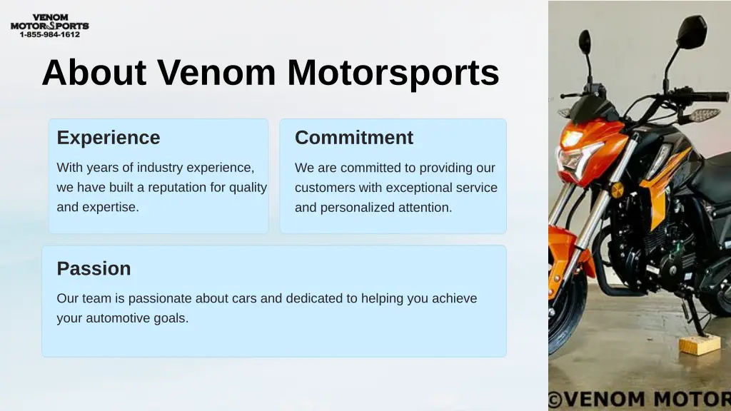 about venom motorsports