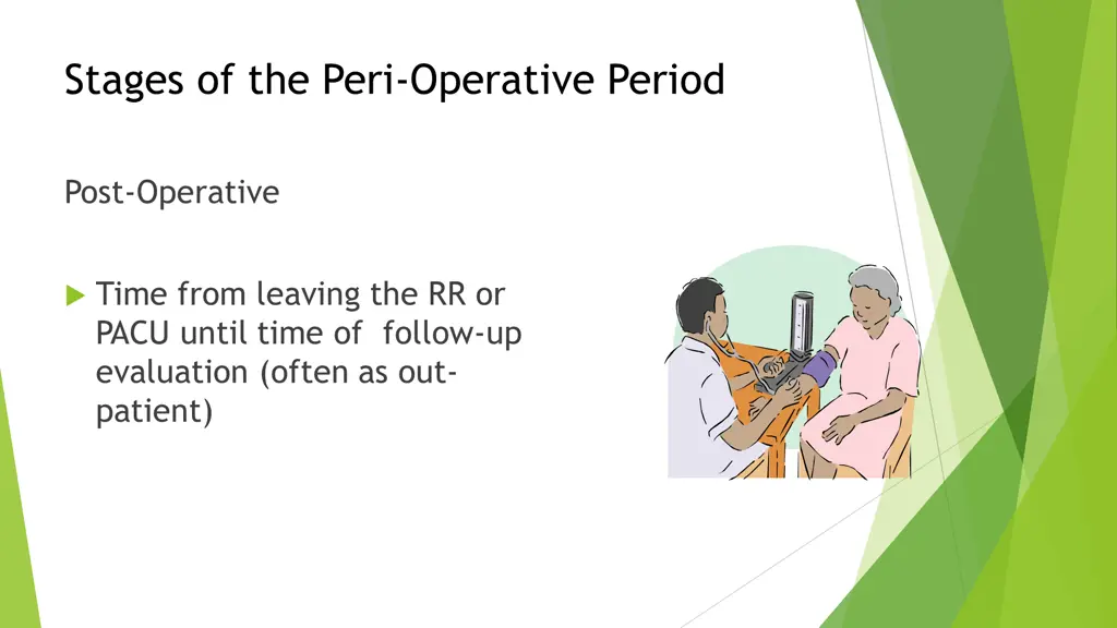 stages of the peri operative period