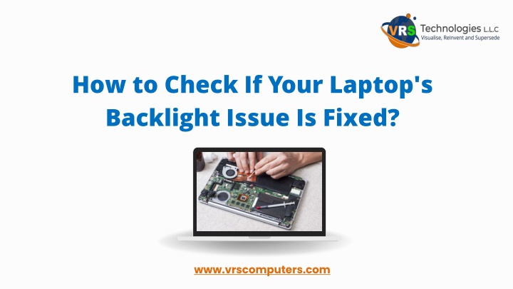 how to check if your laptop s backlight issue