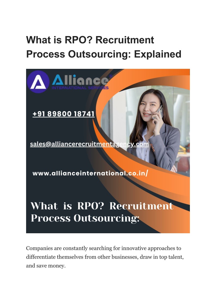 what is rpo recruitment process outsourcing