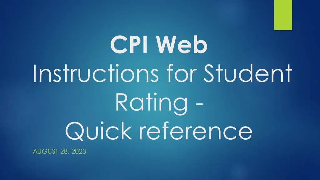 cpi web