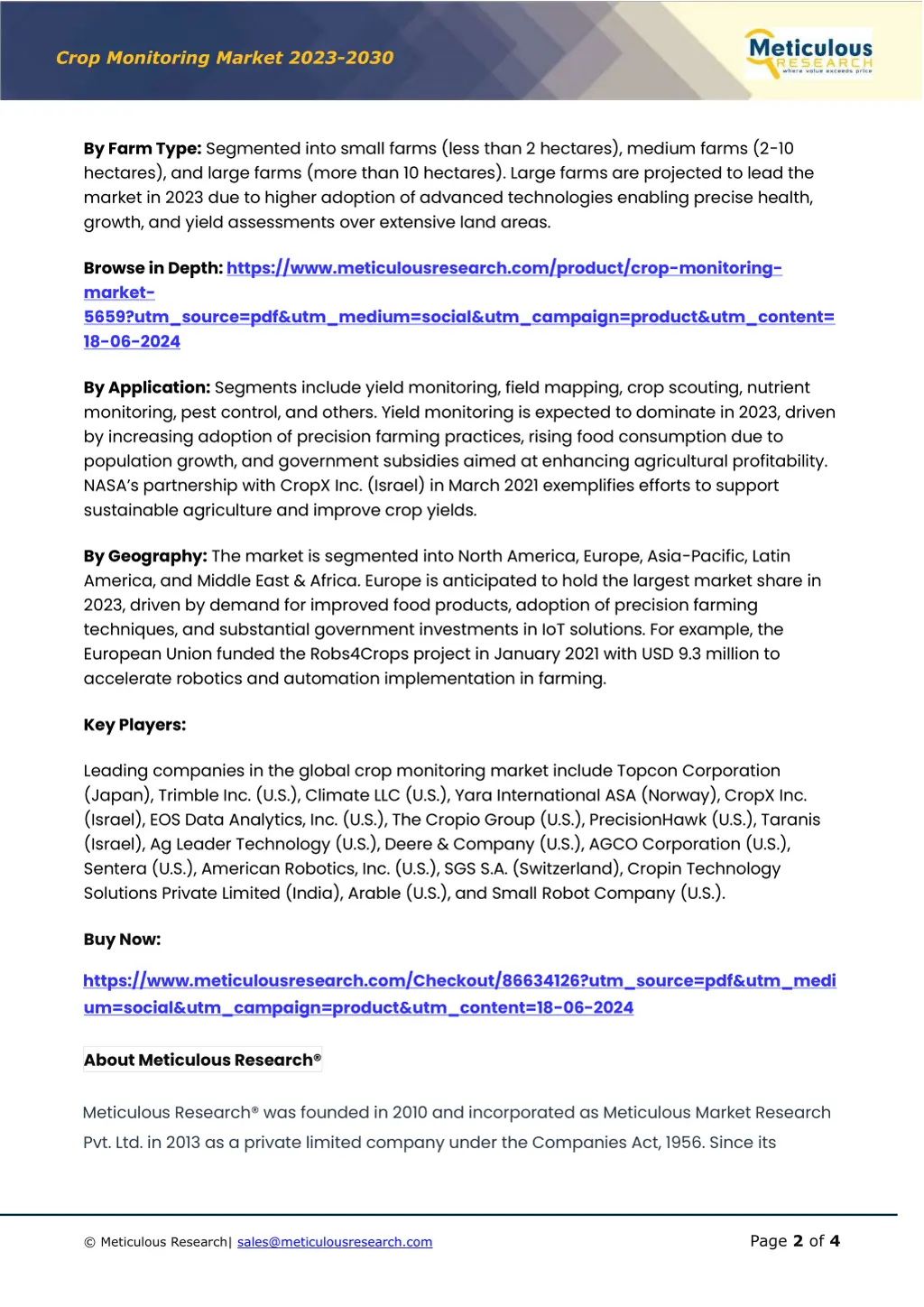 crop monitoring market 202 3 203 0 1