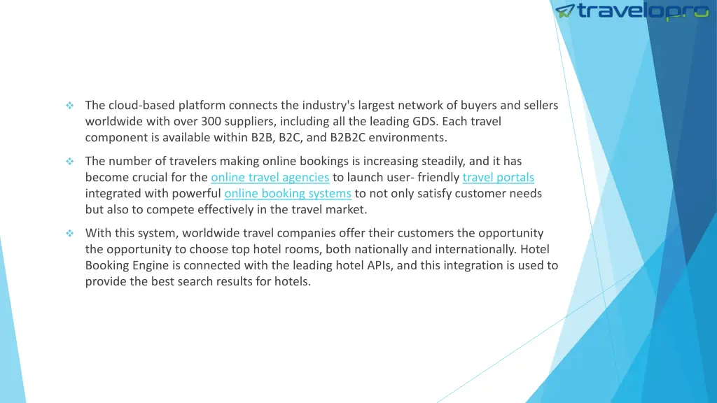 the cloud based platform connects the industry