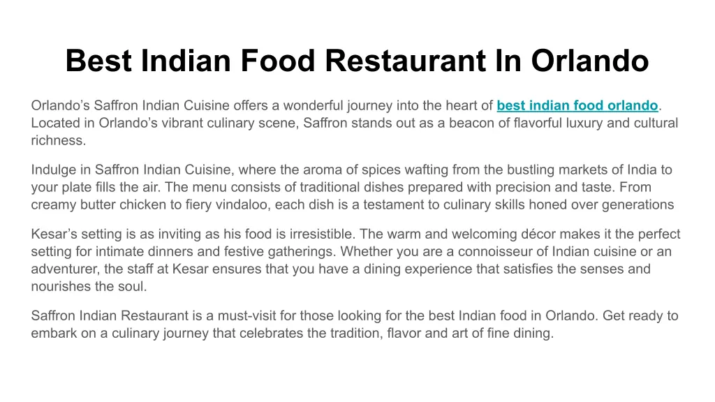 best indian food restaurant in orlando