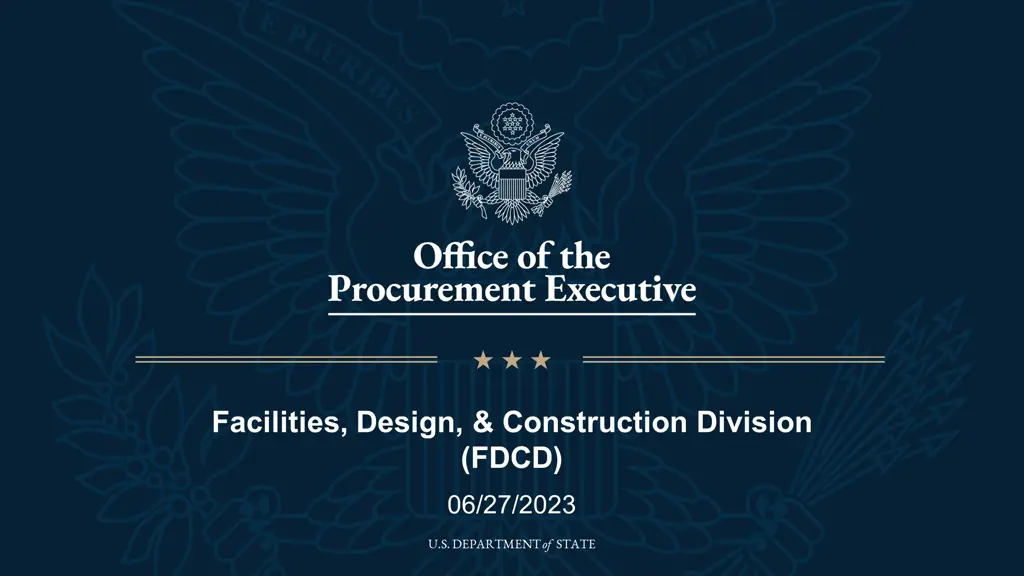 facilities design construction division fdcd