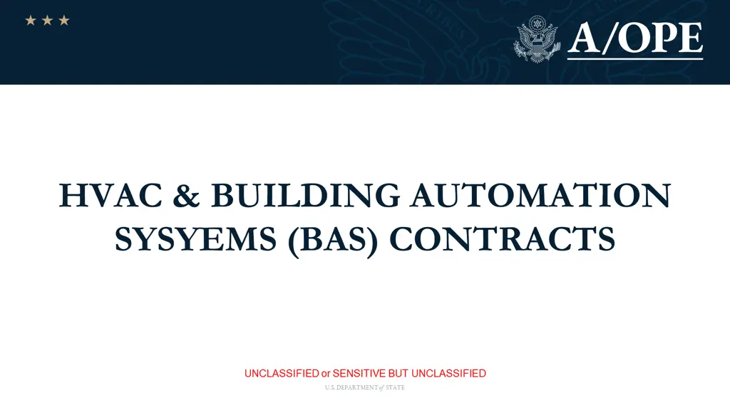 hvac building automation sysyems bas contracts