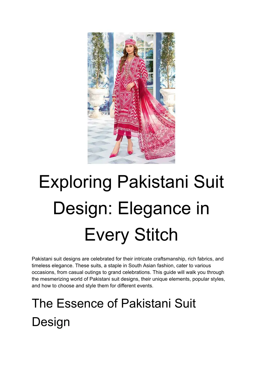 exploring pakistani suit design elegance in every