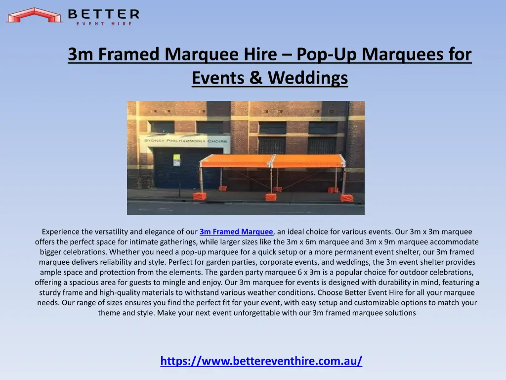 3m framed marquee hire pop up marquees for events