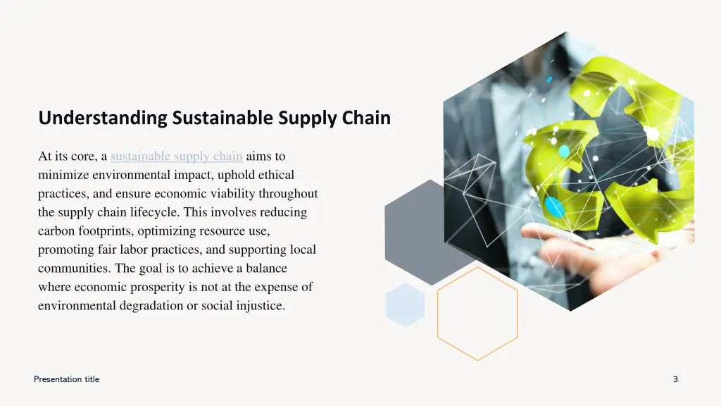 understanding sustainable supply chain