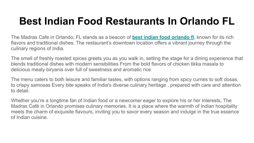 best indian food restaurants in orlando fl