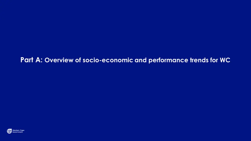 part a overview of socio economic and performance
