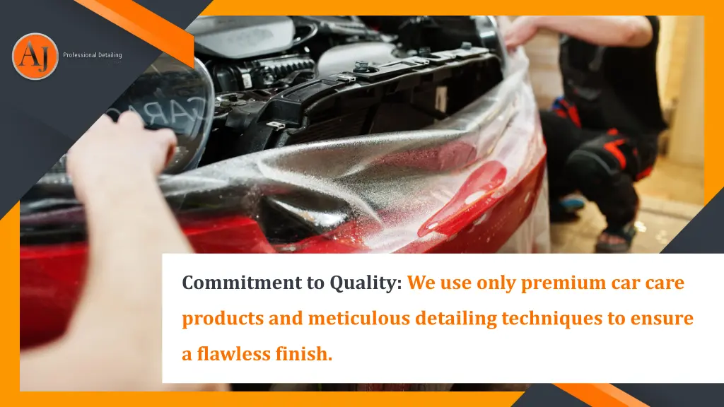 commitment to quality we use only premium car care
