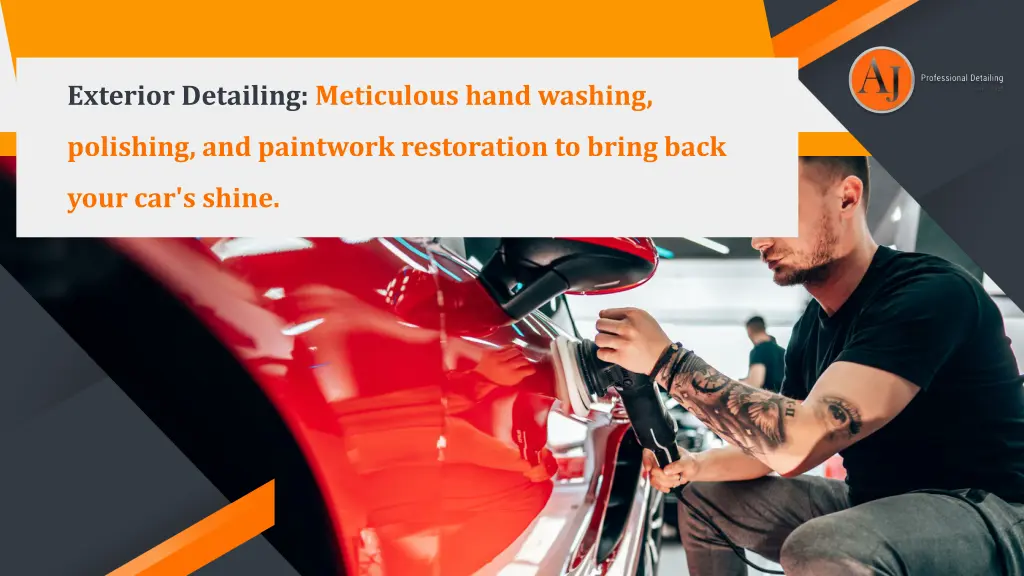 exterior detailing meticulous hand washing