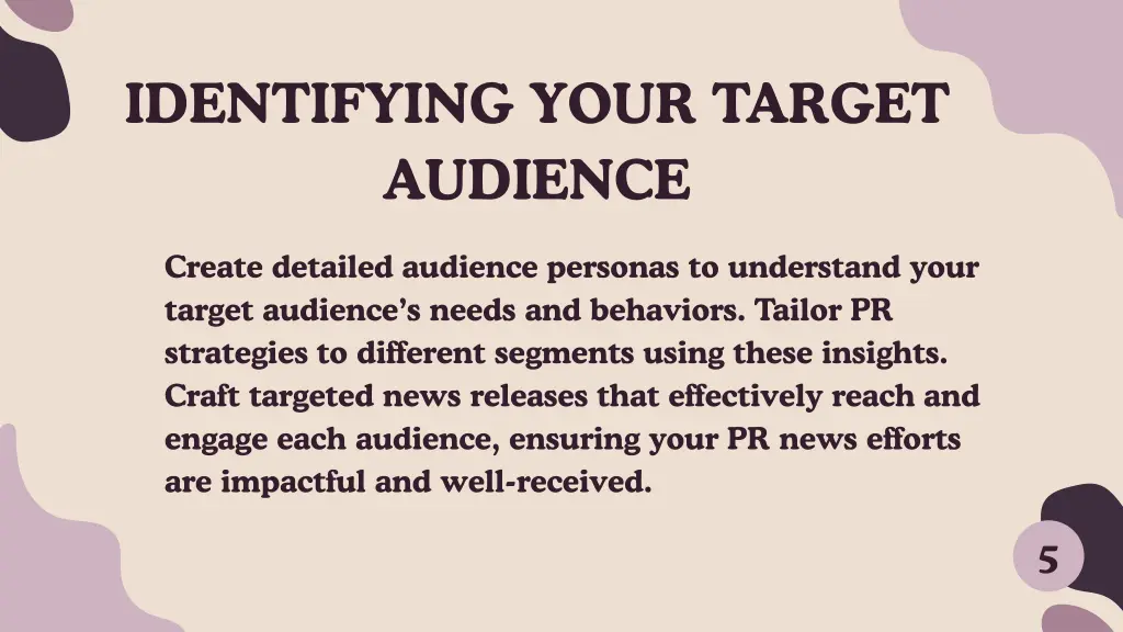 identifying your target audience