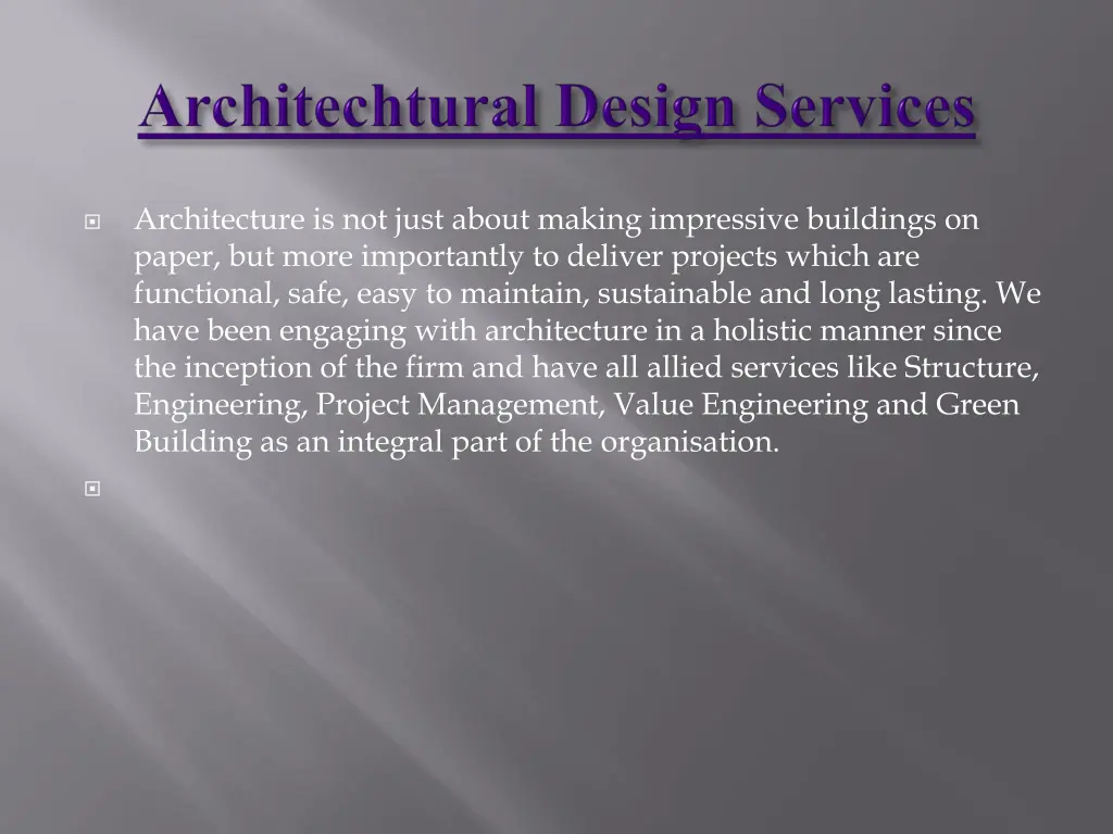 architechtural design services 2