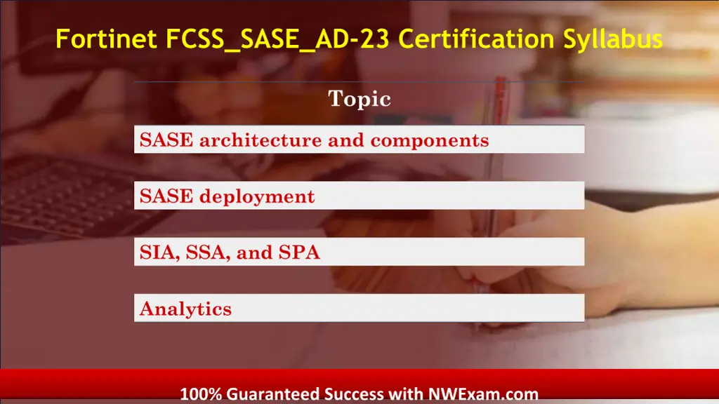 fortinet fcss sase ad 23 certification syllabus