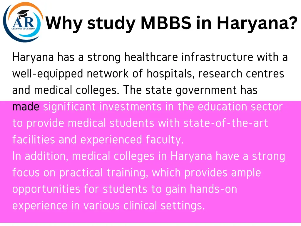 why study mbbs in haryana