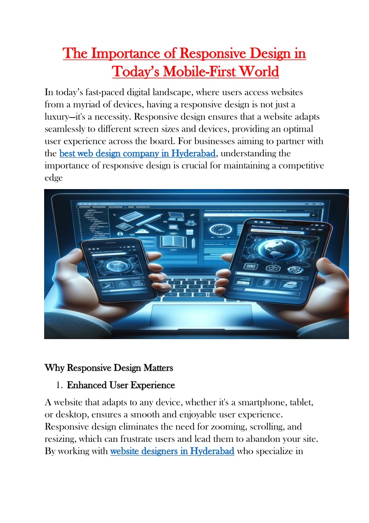 the importance of responsive design