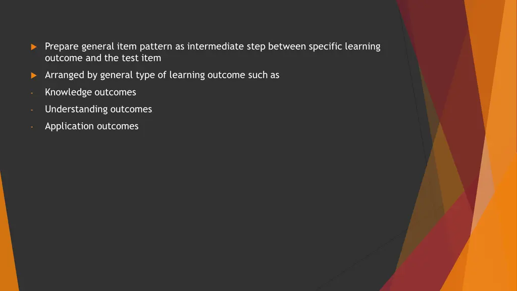 prepare general item pattern as intermediate step