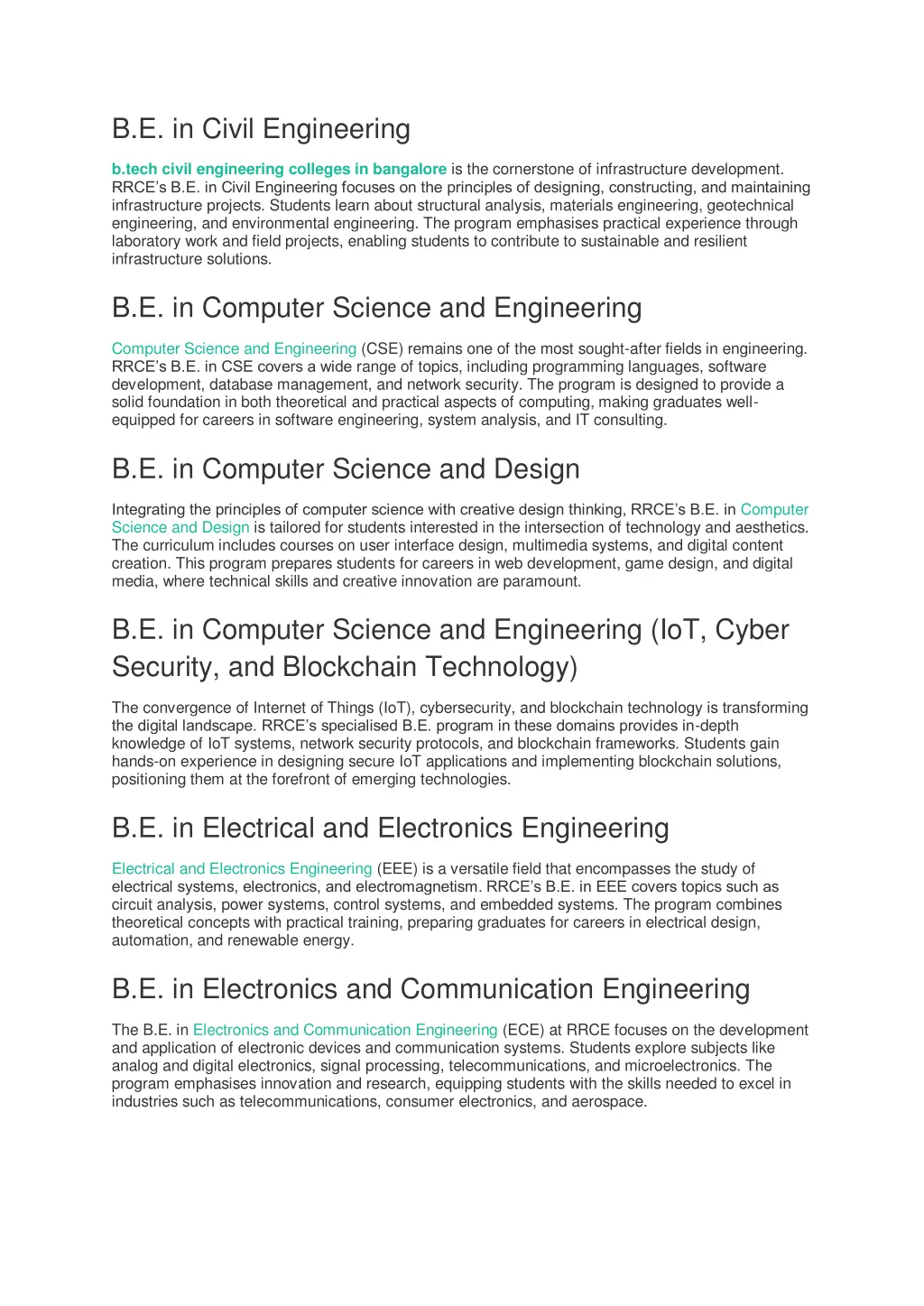 b e in civil engineering