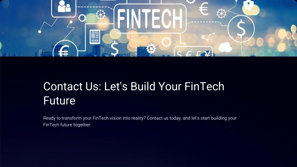 contact us let s build your fintech future