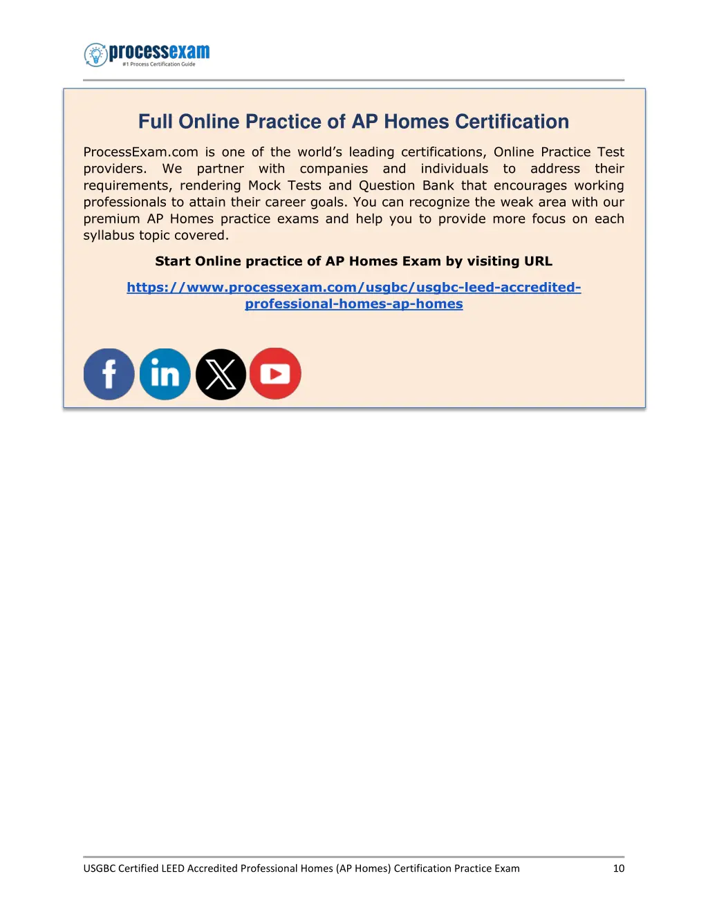 full online practice of ap homes certification