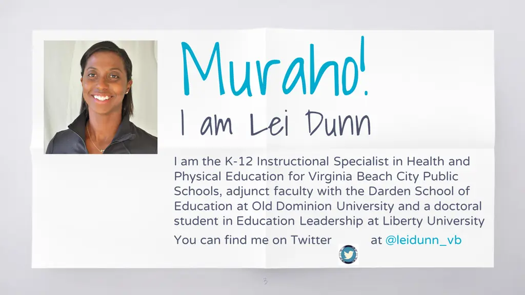 muraho i am lei dunn i am the k 12 instructional