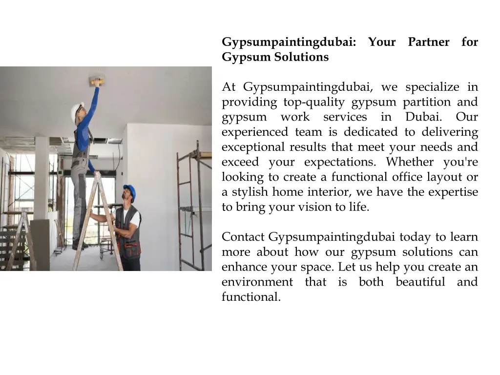 gypsumpaintingdubai your partner for gypsum