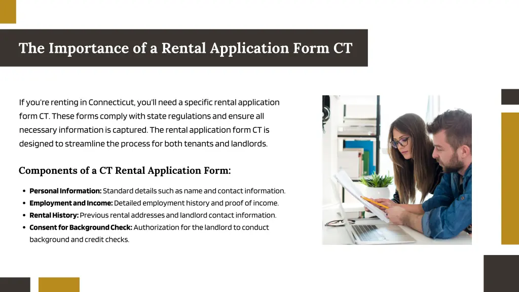 the importance of a rental application form ct