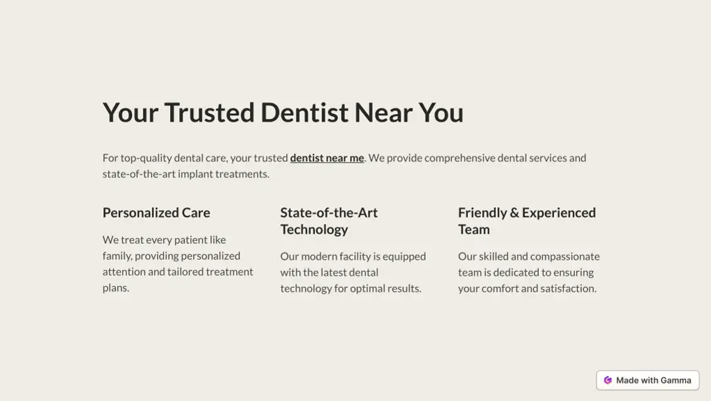 your trusted dentist near you