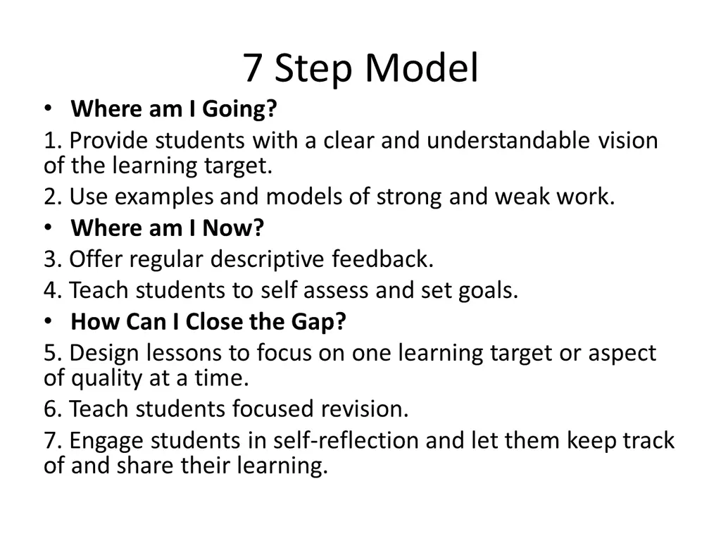 7 step model