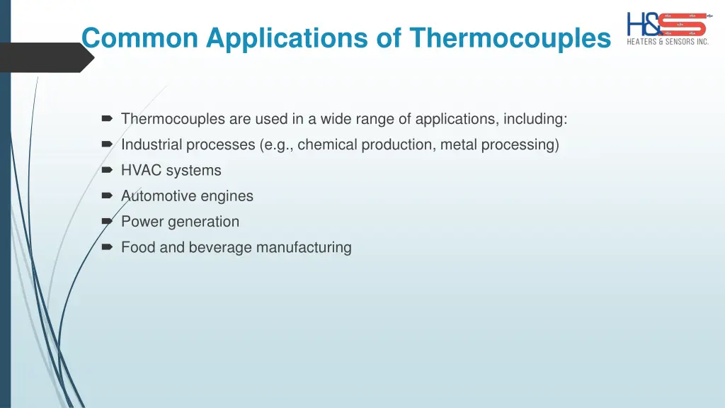 common applications of thermocouples