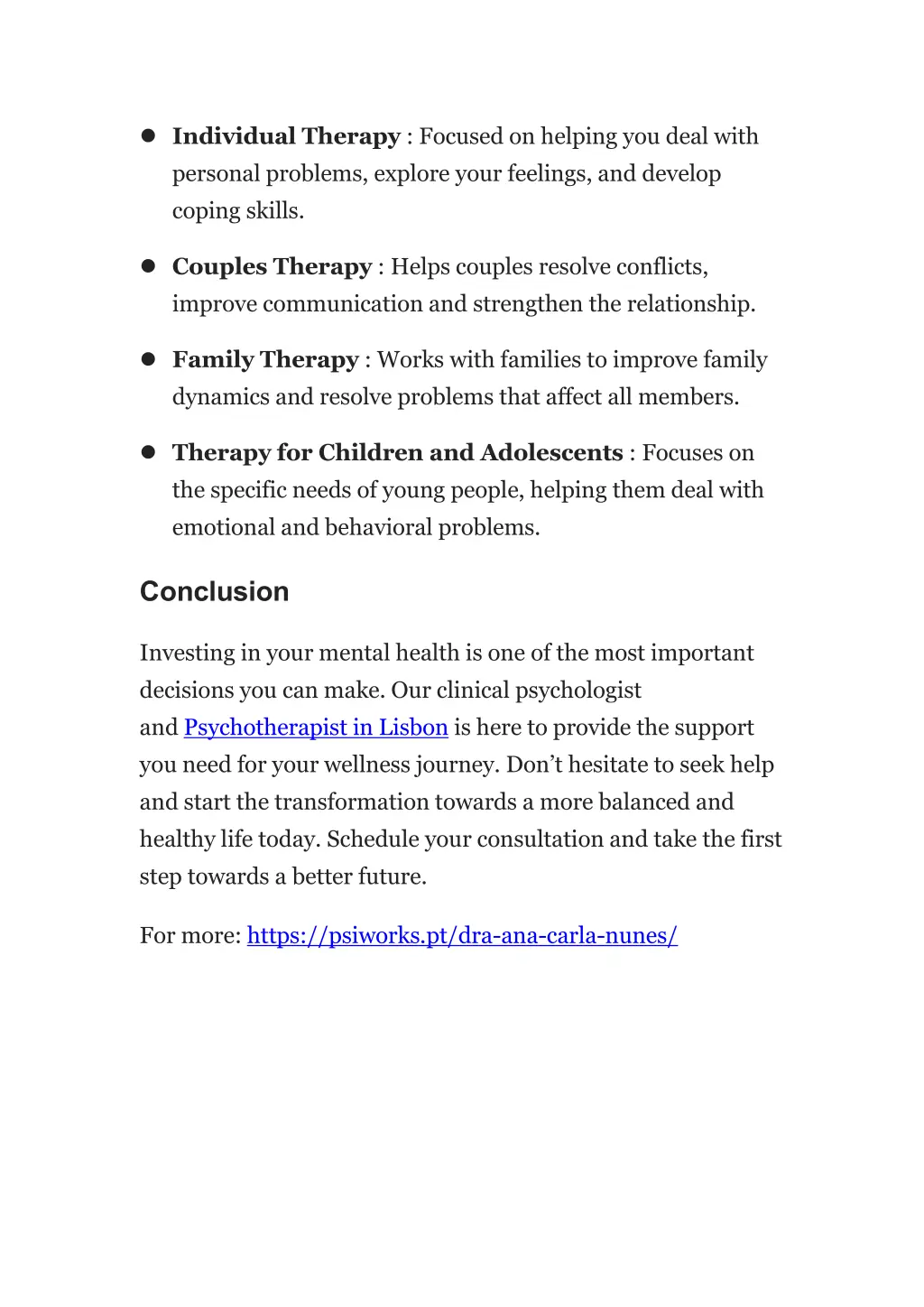 individual therapy focused on helping you deal