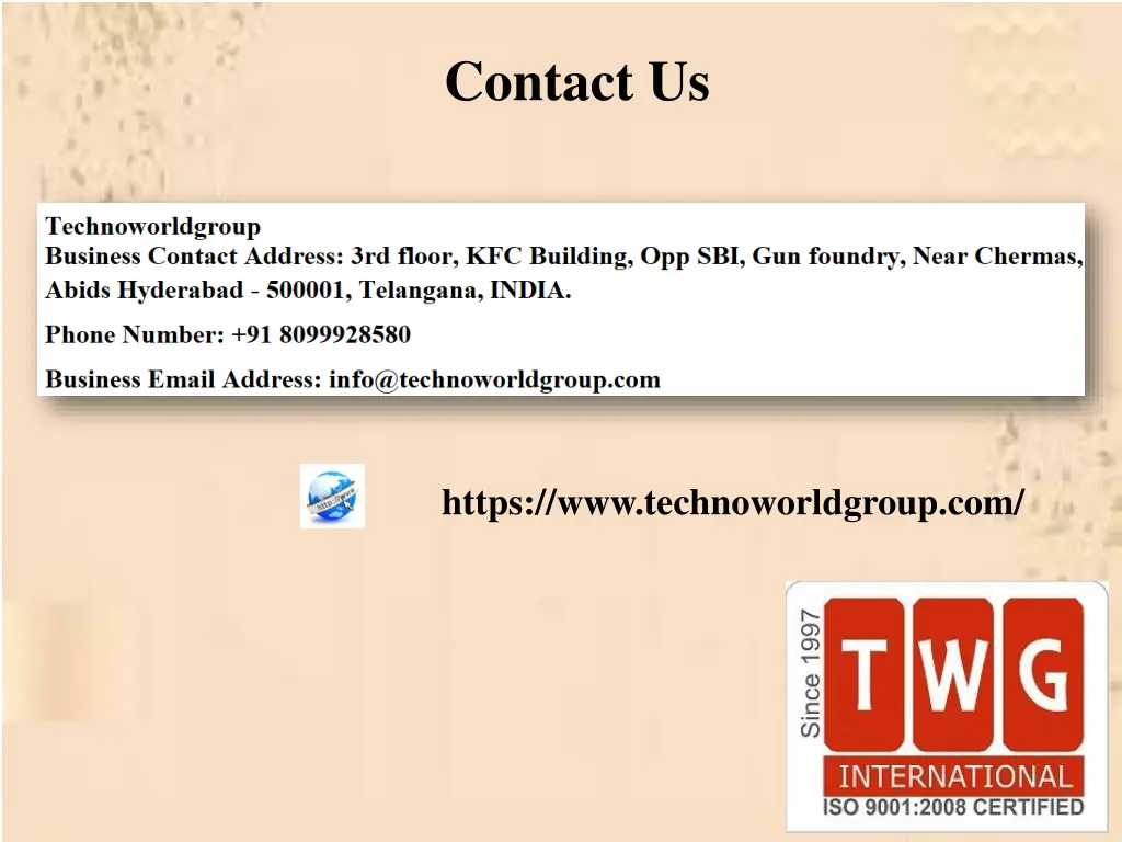 contact us